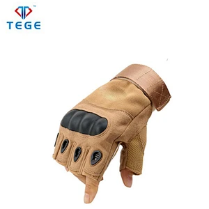 TEGE Wholesale Outdoor Hunting Gloves Military Tactical Gloves Half Finger Fingerless Hand Protection Gloves