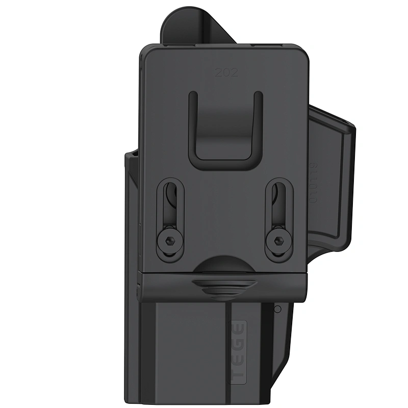 TEGE Glock 19 19X 23 32 45 Holster (Gen 1-5), Tactical Outside Waistband Belt Paddle Holsters with Adjustable Cant Fast Draw