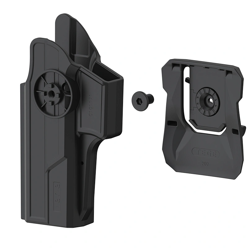 Tactical Gun Polymer Holster Paddle with MOLLE Multifunct Gun Holster Fits Glock 17/22/31 Gen 1-5