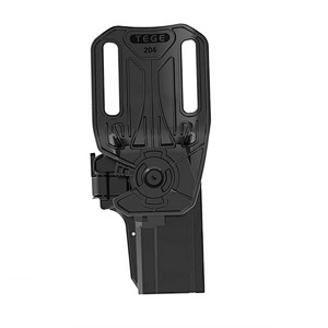 TEGE Polymer OWB Left Handed Gun Holster For Glock 17 19 With Drop-offset Attachment