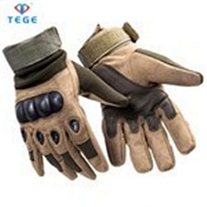 TEGE Tactical Full-Finger Gloves Hard Knuckle High Quality Nylon Gloves for Military and Army
