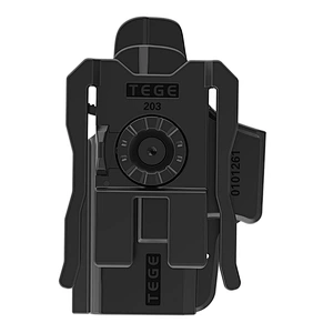 TEGE polymer gun holster fits Glock 26, 27, 33 (Gen 1,2,3,4, 5) Outside Waistband with MOLLE system