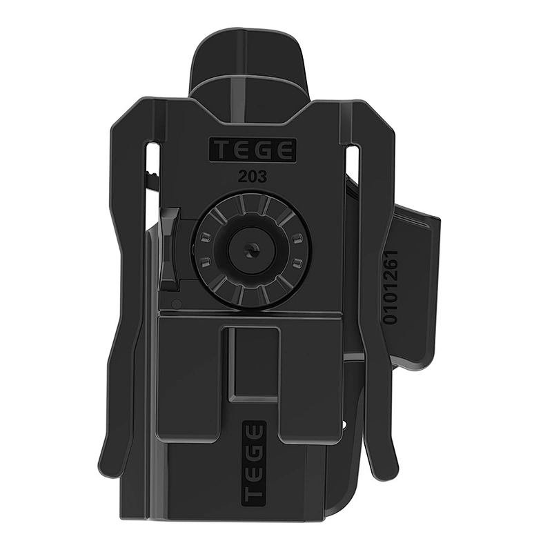 TEGE polymer gun holster fits Glock 26, 27, 33 (Gen 1,2,3,4, 5) Outside Waistband with MOLLE system