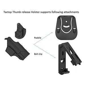 Tactical high quality polymer thumb release Glock 19/23/32 holster