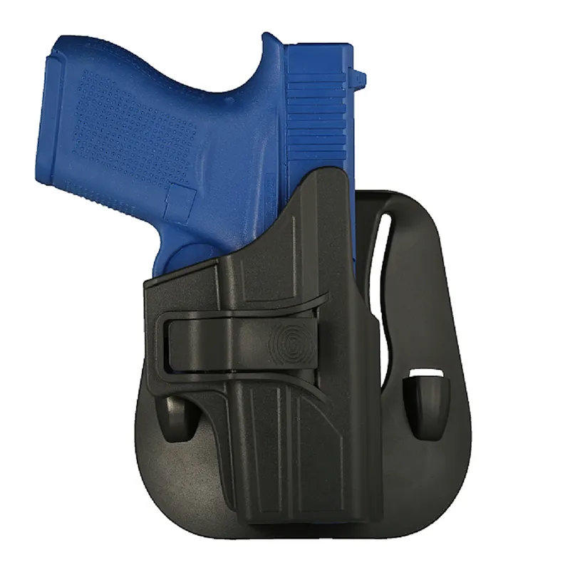 TEGE OWB Polymer Glock 43 Gun Holster With Paddle Attachment Fast Draw And Quick Release