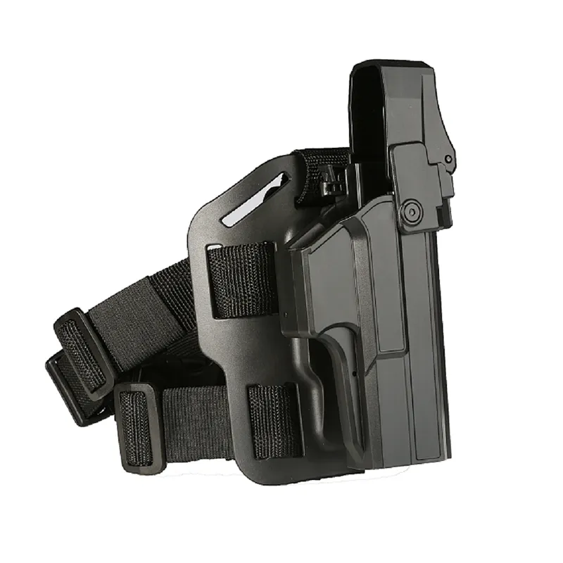 Tege 2020 hot selling polymer gun holster for Glock 17/22/31 Level 3 leg holster with Drop leg platform attachment