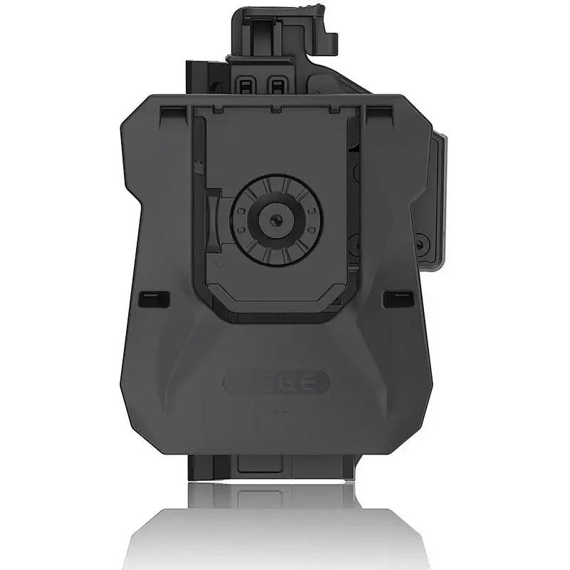 Thumb Release Glock 17 Holster Glock 22 31 Paddle Holster(Gen 1-5), Tactical 360 Degrees Adjustable Outside Waistband Holster