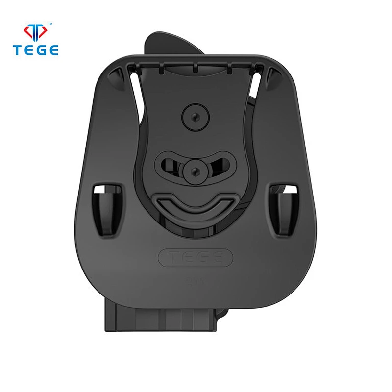 Most popular 60 degrees rotation damp-proof universal black color polymer gun holster for H&K USP