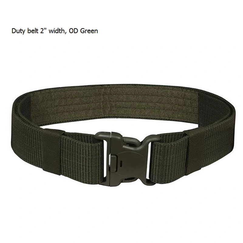 Tactical Belt 2 Inch Waist Belt Adjustable Military Style Nylon Duty Belt with Quick-Release Double Buckle