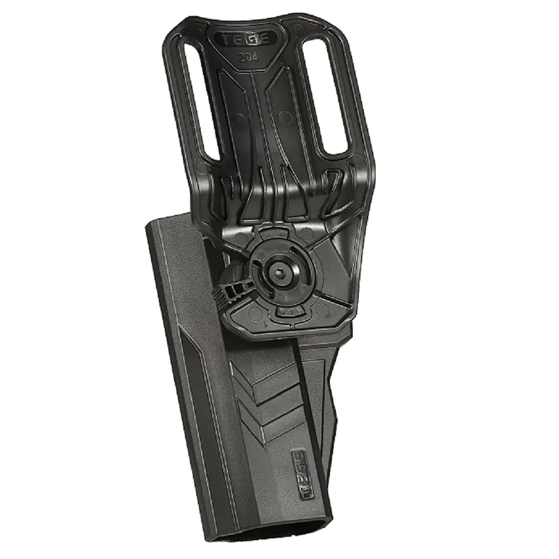 Tege polymer gun holster for CZ 75 SP-01 law enforcement with drop offset low carry attachment gun holster