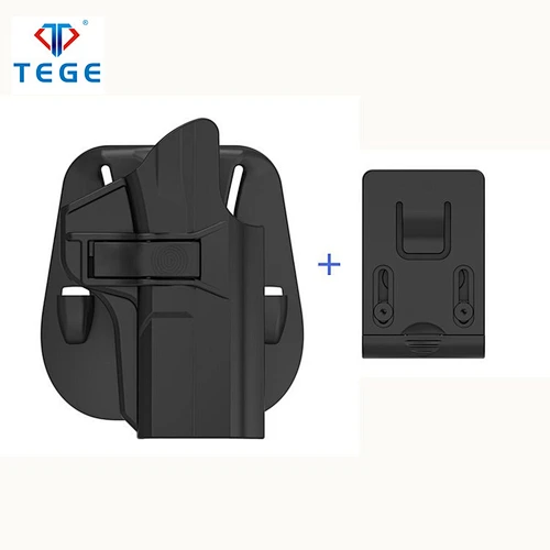 Holster Fits Smith&Wesson M&P 9mm Pistol With Paddle and Belt Clip Attachment  Right Hand Holster