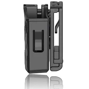 Qualified military tactical double stack magazine pouch 9mm/.40 gun magpouch belt clip universal