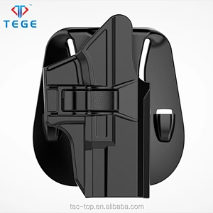 2018 New designed Glock19 outside waistband durable polymer holster fits Glock19/23/32 attached a paddle