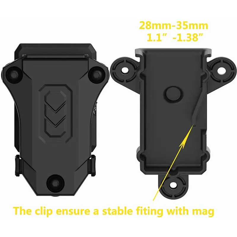 Best selling Adjustable Military Tactical Polymer Universal Single Magazine Pouch With Belt Clip