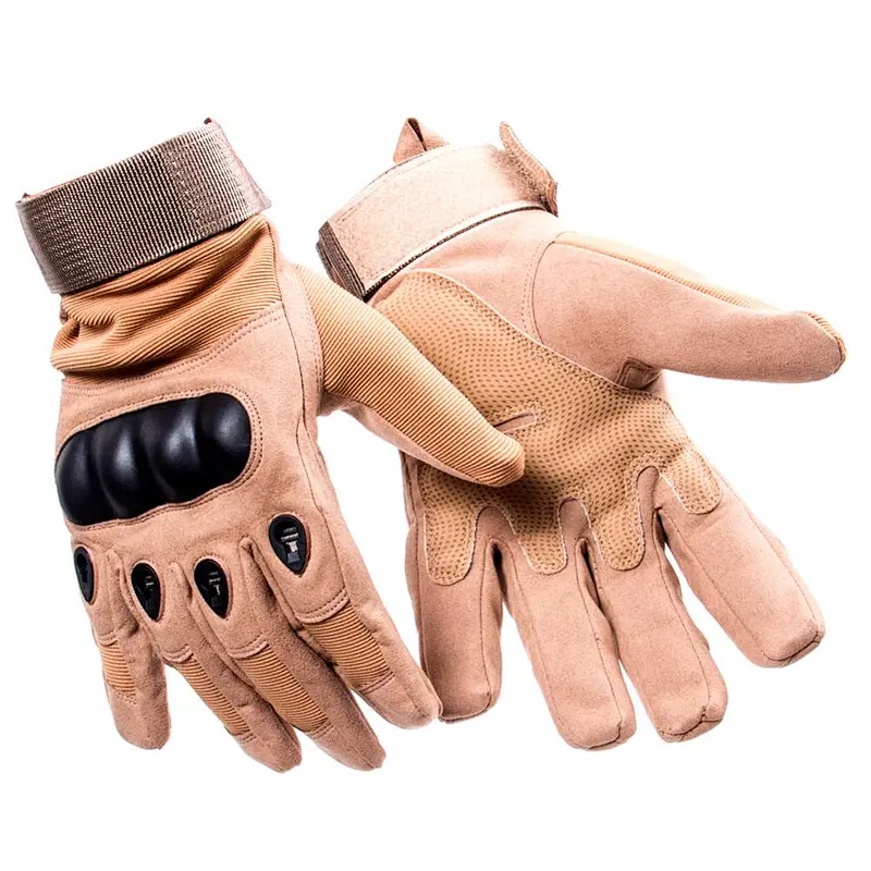 TEGE Functional Single Layer Full Finger Hunting Protecting Military Police Training Nylon Tactical Gloves