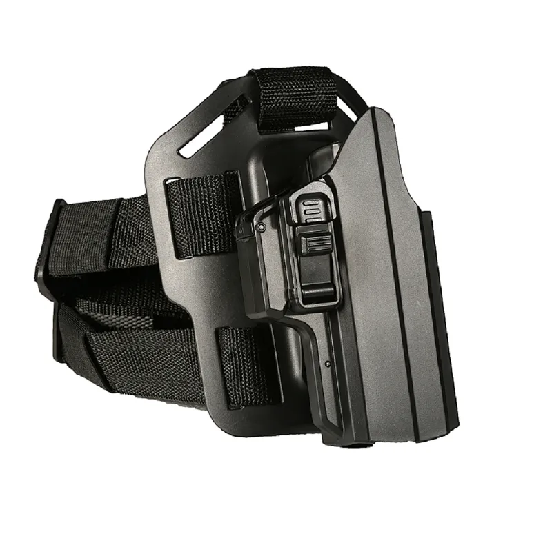 Tege ipsc universal gun holster tactical gear leg holster for Glock Beretta CZ P07 with leg platform attachment