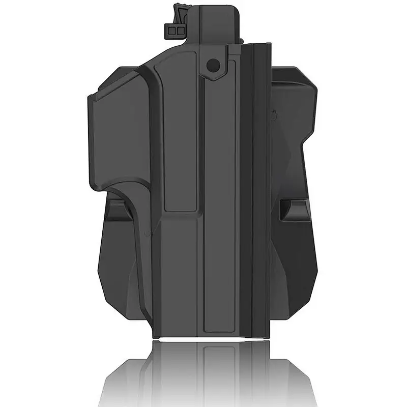 Thumb Release Glock 17 Holster Glock 22 31 Paddle Holster(Gen 1-5), Tactical 360 Degrees Adjustable Outside Waistband Holster