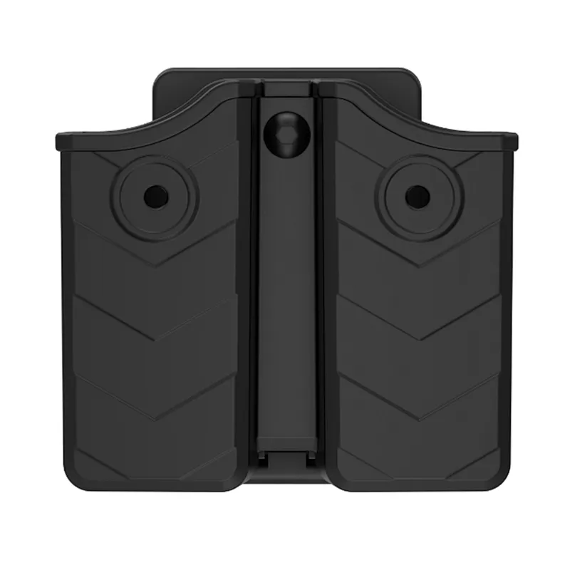 TEGE Hot Selling Universal Desert Pistol Hunting Double Molle Tactical Magazine Pouch With Belt Clip