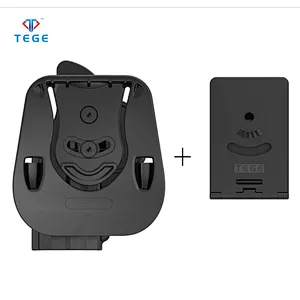 Gun Holster Fits H&K USP  9mm/.40 Full Size With Paddle and Belt Clip Attached Polymer Black Holster