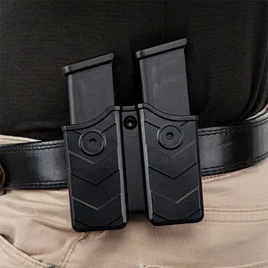 New Military Tactical Hunting Magazine Pouch Concealed Universal Double Stack Mag Pouch 9mm/.40 Belt Clip Holder