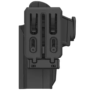 Polymer Left Right Interchangeable Concealed Tactical Pistol Gun Holster for Glock 17,19, 19X , 22, 23, 31, 32