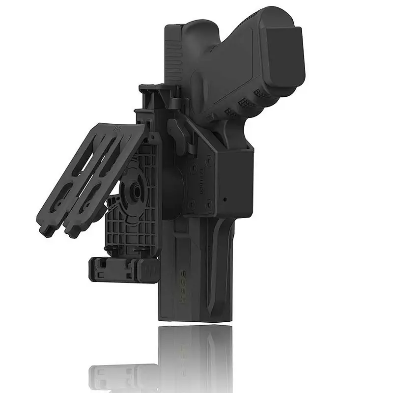 Thumb Release Glock 17 Holster Glock 22 31 Two-in-one Belt clip Holster, Tactical 360 Degrees Adjustable Holster