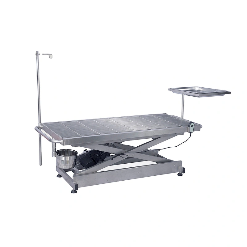 Stainless Steel Electric Lift Veterinary surgical table with Constant temperature function