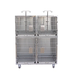 Veterinary stainless steel combined  Pet Cages