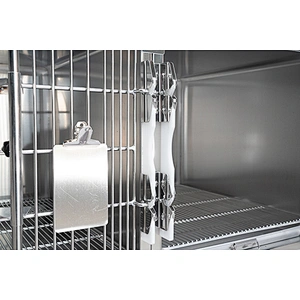 Stainless steel veterinary equipment cage with wheel for pet hospital