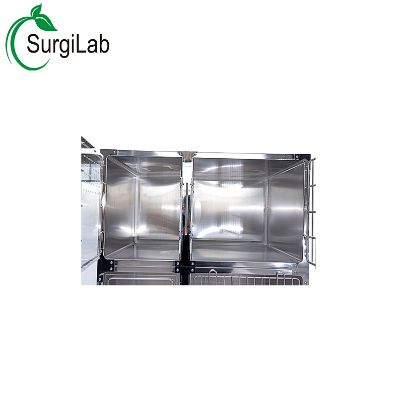 stainless steel veterinary cage for shop/clinic/hospital cage for pet cat/dog