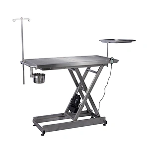 Stainless Steel Electric Lift Vet surgery table Adjustable Veterinary operating table