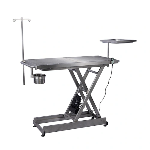 Stainless Steel Electric Lift Vet surgery table Adjustable Veterinary operating table