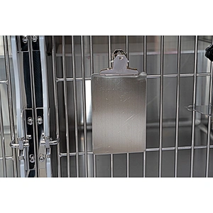 Stainless steel material luxury cage for cat with wheel for pet shop/pet hospital