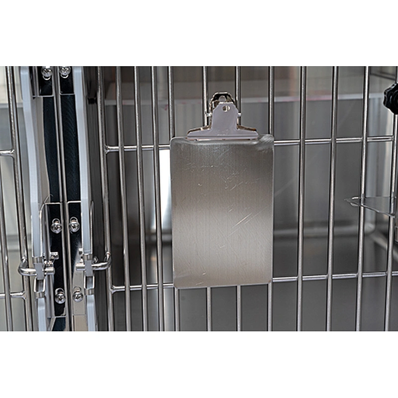 Stainless steel material luxury cage for cat with wheel for pet shop/pet hospital