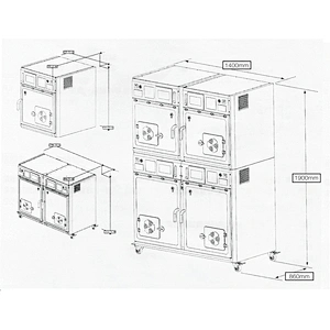 Full Function veterinary oxygen cage Stainless Steel veterinary pet ICU cage for Animal Hospitals and Clinics