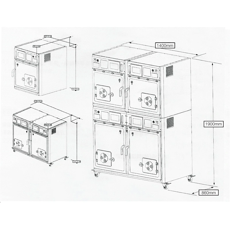 Full Function veterinary oxygen cage Stainless Steel veterinary pet ICU cage for Animal Hospitals and Clinics
