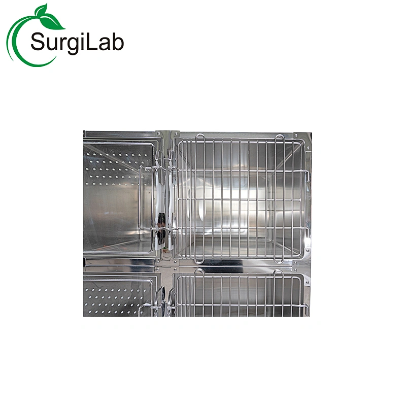 stainless steel veterinary cage for shop/clinic/hospital cage for pet cat/dog