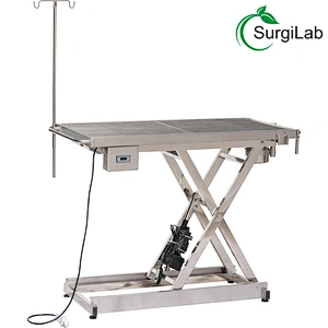 Stainless Steel Electric Lift Veterinary surgical table with Constant temperature function