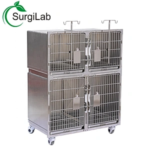 Veterinary stainless steel combined  Pet Cages