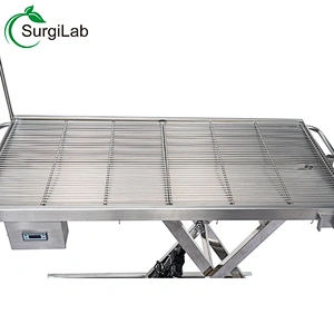 Stainless Steel Electric Lift Vet surgery table Adjustable Veterinary operating table