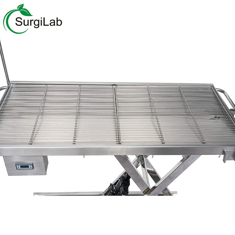 Stainless Steel Electric Lift Vet surgery table Adjustable Veterinary operating table
