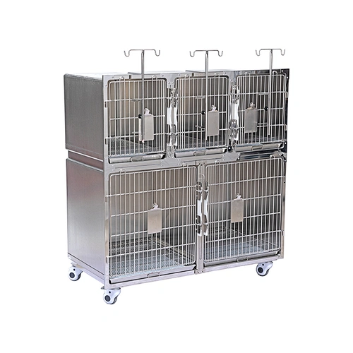 Veterinary Equipment stainless steel 5 door pet cage for dog and cat