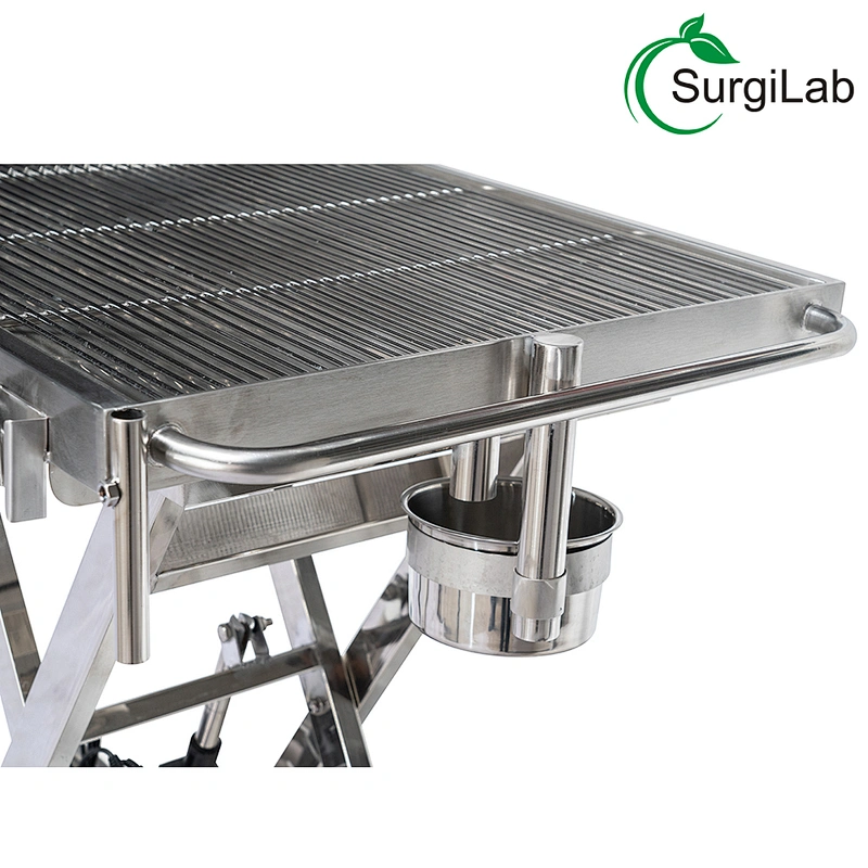 Stainless Steel Electric Lift Veterinary surgical table with Constant temperature function
