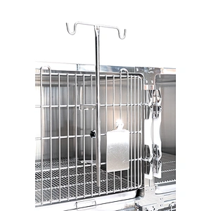 veterinary stainless steel glass back cage 38in*27in*60in display cage for veterinary clinic animal hospital shop