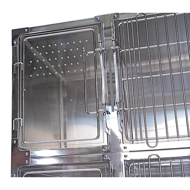 stainless steel veterinary cage for shop/clinic/hospital cage for pet cat/dog