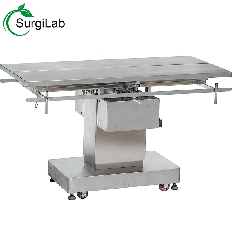 Stainless Steel Electric Lift veterinary surgical table Adjustable vet Operating table