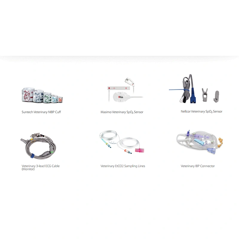 Veterinary monitoring equipment veterinary multiparameter monitor  dog cat