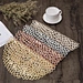 wholesale custom High quality Heat-resistant PVC Flower Gilding Round Placemat For Dining Table