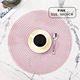 hand woven round placemat