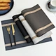Custom Quality Europe Style Rectangle Plastic Pvc Table Placemats